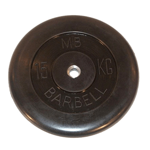 Диск для штанги MB Barbell d-31 мм, 15 кг