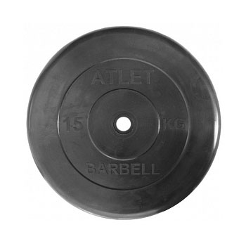 Диск для штанги MB Barbell Atlet d26 мм 15 кг