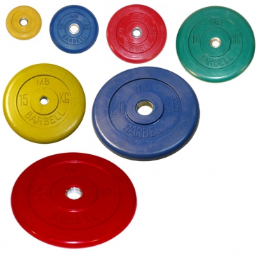 Набор дисков MB Barbell d-51 мм, вес 157,5 кг, цветные