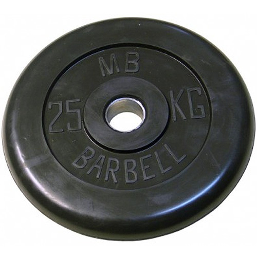 Диск для штанги MB Barbell d-26 мм, 25 кг